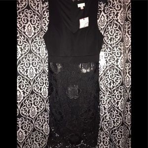 Black lace dress